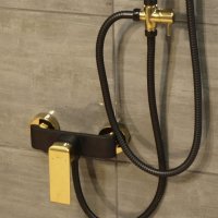 Robinet pentru dus Maroko 34 Negru si Auriu